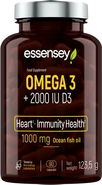 Омега 3 + Витамин D3 / Omega 3 + Vitamin D3 2000 IU