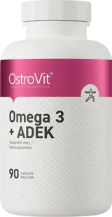 OstroVit Omega 3 + ADEK Витамини за цялостно здраве х 90 Гел капсули