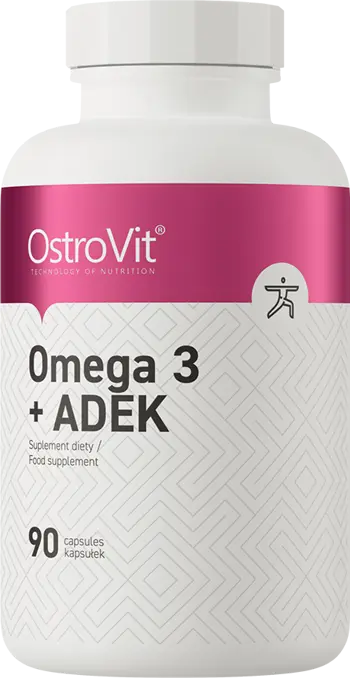 OstroVit Omega 3 + ADEK Витамини за цялостно здраве х 90 Гел капсули
