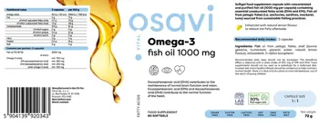 Омега 3 Рибно Масло с Вкус на Лимон / Omega 3 Fish Oil 1000 mg / Lemon Flavor