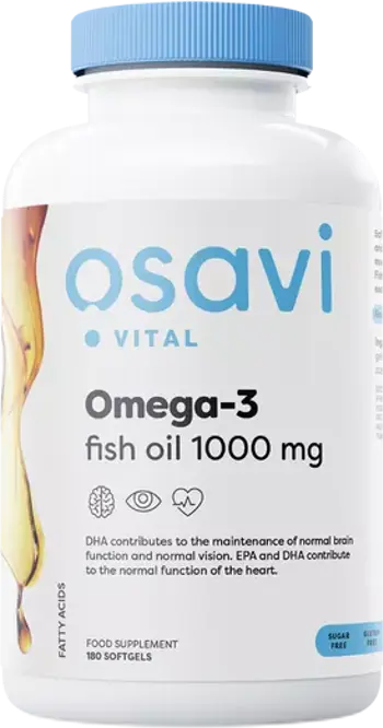 Osavi Omega 3 Fish Oil 1000 mg Molecularly Distilled За сърдечно-съдовата система