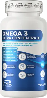 EthicSport Omega 3 Ultra Concentrate Висококонцентрирано рибено масло х 90 капсули