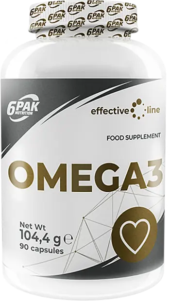 6PAK Nutrition Omega 3 Рибено Масло Омега 3 - 90 капсули, 90 дози