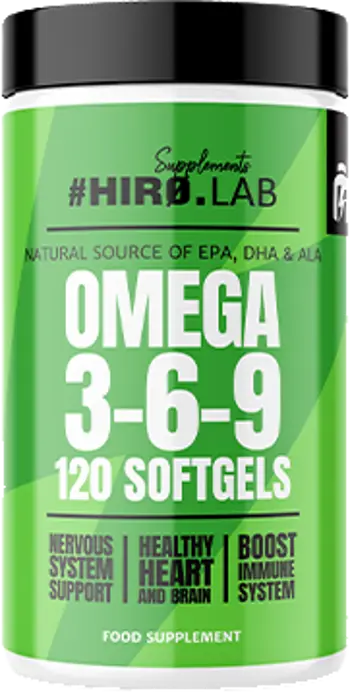 Hero.Lab Omega 3-6-9 1000 mg Комплекс Омега 3-6-9 за сърце, мозък и имунитет