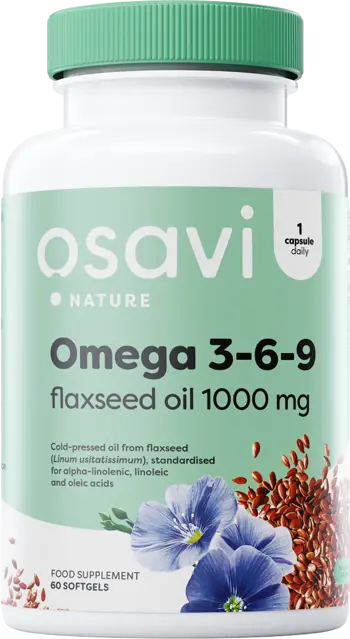 Омега 3-6-9 Масло от Ленено Семе / Omega 3-6-9 Flaxseed Oil 1000 mg