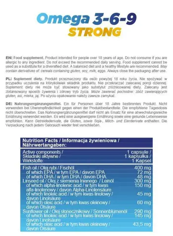 AllNutrition Omega 3-6-9 Strong За сърдечно-съдовата система х 90 капсули