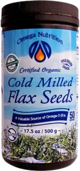 Omega Nutrition Organic Cold Milled Flax Seeds Студено смляно ленено семе 500 грама