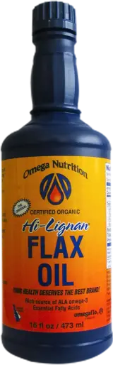 Omega Nutrition Organic Hi-Lignan Flax Oil Ленено масло с висока концентрация на лигнани - 473 мл