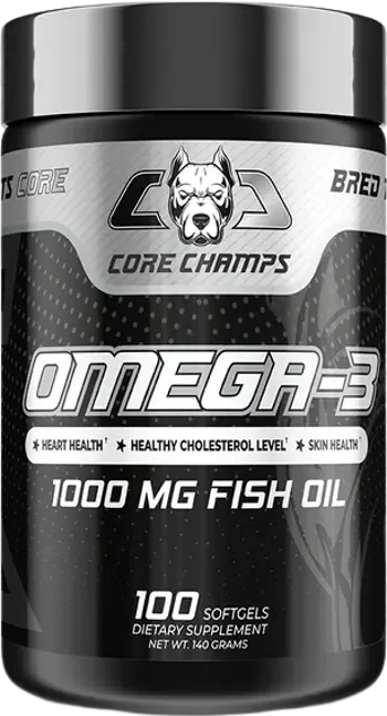 Core Champs Omega-3 1000 mg Fish Oil За сърдечно, мозъчно и кожно здраве