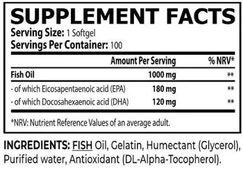 Core Champs Omega-3 1000 mg Fish Oil За сърдечно, мозъчно и кожно здраве