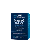 Life Extension Omega-3 Fish Oil Gummy Bites Омега-3 Гъми 750 mg (EPA 300 mg /DHA 225 mg), 36 желирани таблетки