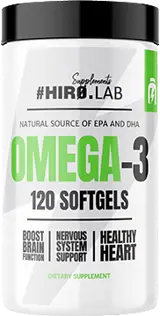 HIRO.LAB Omega-3 Fish Oil 65% EPA + DHA Висококачествено Рибено Масло за Сърце, Мозък и Имунитет