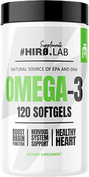 HIRO.LAB Omega-3 Fish Oil 65% EPA + DHA Висококачествено Рибено Масло за Сърце, Мозък и Имунитет