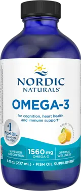 Nordic Naturals Omega-3 Liquid 1560 mg Течно рибено масло с лимон