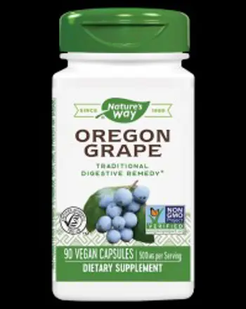 Nature's Way Oregon Grape Root 500 mg За храносмилане и детоксикация х 90 капсули