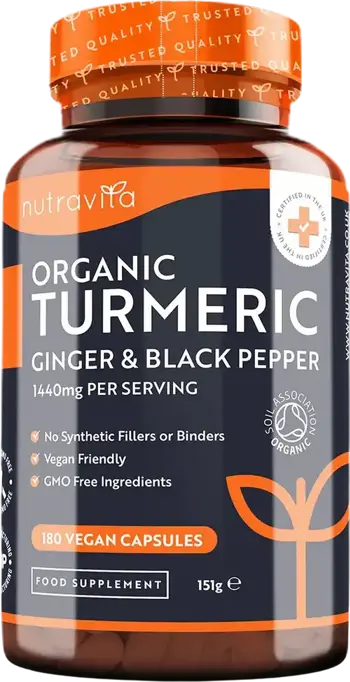 Органична Куркума с Черен Пипер и Джинджифил / Organic Turmeric 1340mg | with Black Pepper & Ginger