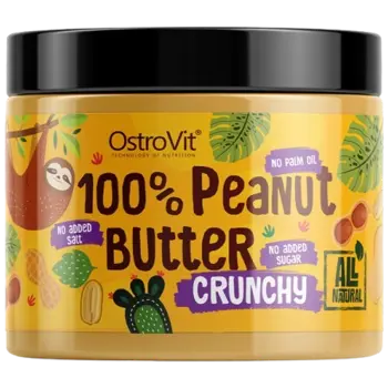 OstroVit 100% Peanut Butter Crunchy Хрупкаво Фъстъчено Масло