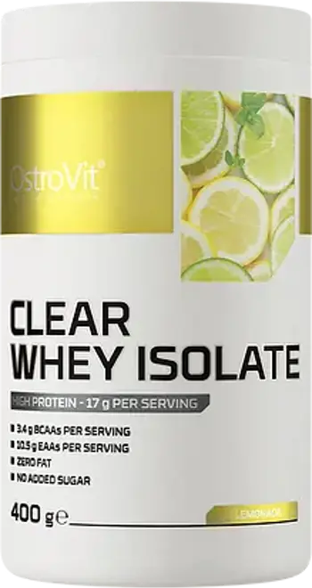 OstroVit Clear Whey Isolate 84% Whey Protein Isolate ~ Zero Fat & Carbs Суроватъчен Протеин Изолат - 400 грама, 20 дози
