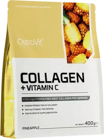 OstroVit Collagen + Vitamin C Powder Колаген с Витамин C на Прах - 400 грама, 40 дози