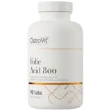 OstroVit Folic Acid 800 мкг Фолиева Киселина - 90 таблетки, 90 дози