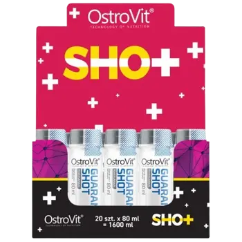 OstroVit Guarana Shot with Ginseng Гуарана + Женшен - 20 шота x 80 мл, 20 дози