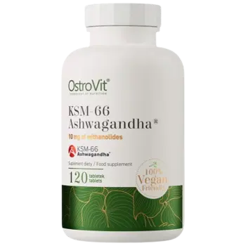 OstroVit KSM-66 Ashwagandha 400 мг Ашваганда KSM-66 - 120 таблетки, 120 дози