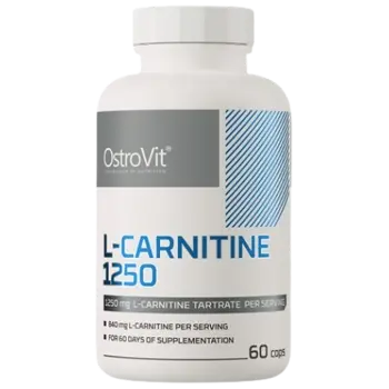 OstroVit L-Carnitine 1250 мг  L-Карнитин Тартрат - 60 капсули, 60 дози