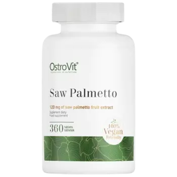 OstroVit Saw Palmetto Extract 120 мг Vege Сао Палмето - 360 таблетки, 360 дози