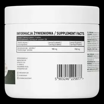 OstroVit Spiruline Спирулина - 1000 таблетки, 250 дози
