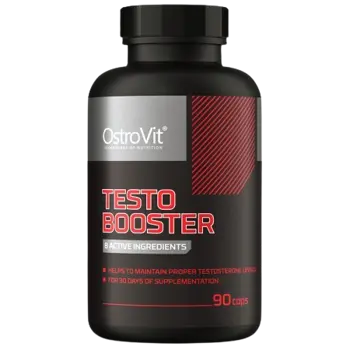 OstroVit Testo Booster with Tribulus, Fenugreek, Maca, DAA & Ginseng Тестостеронов Бустър - 90 капсули, 30 дози