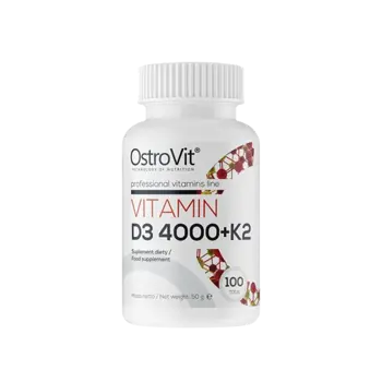 Ostrovit Vitamin D3 4000 IU + K2 100 мкг Витамин Д3 + Витамин К2 - 100 таблетки, 100 дози