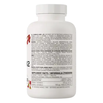 Ostrovit Vitamin D3 4000 IU + K2 100 мкг Витамин Д3 + Витамин К2 - 100 таблетки, 100 дози