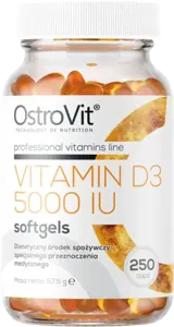 Ostrovit VITAMIN D3 5000 IU Витамин Д3 - 250 гел капсули, 250 дози
