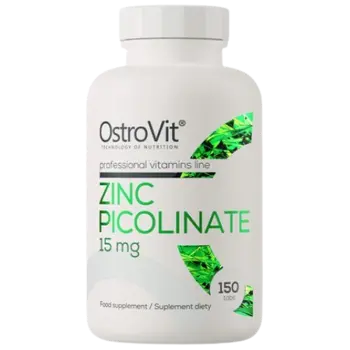OstroVit Zinc Picolinate 15 мг Цинк Пиколинат - 150 таблетки, 150 дози