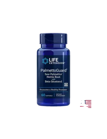 Life Extension PalmettoGuard® Saw Palmetto/Nettle Root with Beta-Sitosterol За здраве на простатата х 60 софтгел капсули