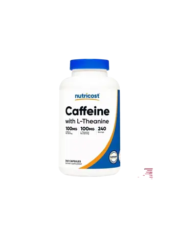 Nutricost Caffeine + L-Theanine Памет и концентрация х 240 капсули