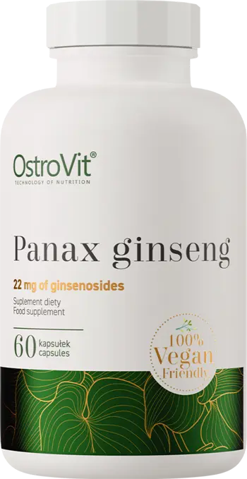 OstroVit Panax Ginseng 110 мг Root Extract Жен-Шен Екстракт - 60 капсули, 60 дози