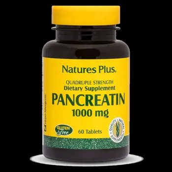 Natures Plus Pancreatin 1000 mg Храносмилателни ензими х 60 таблетки
