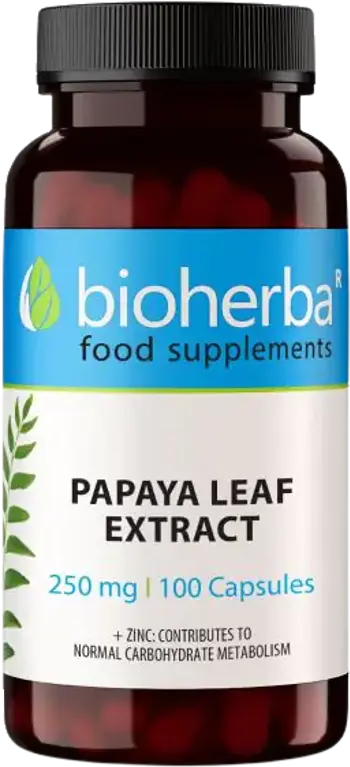 Bioherba Papaya Leaf Extract 200 mg Екстракт от Папая Лист