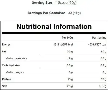 Pea Protein Isolate 1kg - Натурален грахов протеин изолат