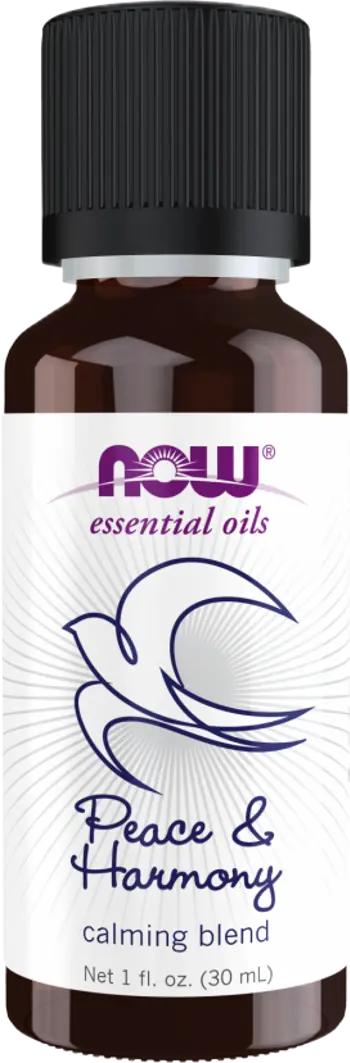 NOW Foods Peace & Harmony Calming Oil Blend Етерично Масло за Успокоение и Хармония - 30 мл