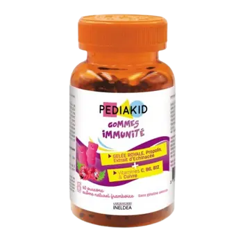 PEDIAKID Gommes Immunite Дъвчащи мечета за имунитет х 60 дъвчащи дражета