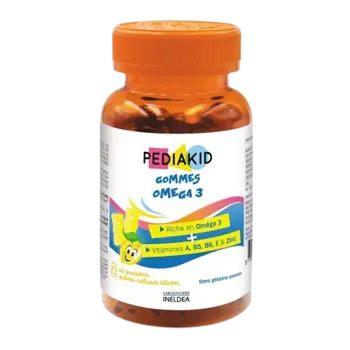 PEDIAKID Gommes Omega 3 Дъвчащи мечета с Омега 3