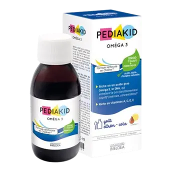 PEDIAKID Omega 3 Сироп с Омега 3 за правилното развитие на мозъка и познавателните функции 125 мл