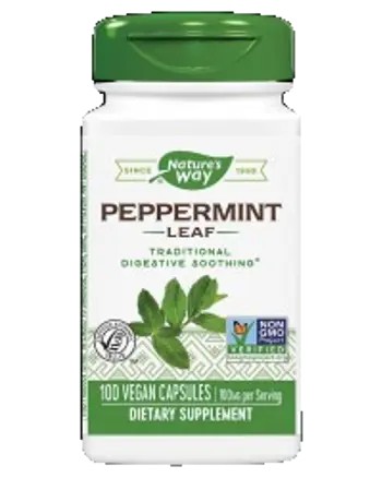 Nature's Way Peppermint Leaf Традиционна подкрепа за храносмилането х 100 веган капсули