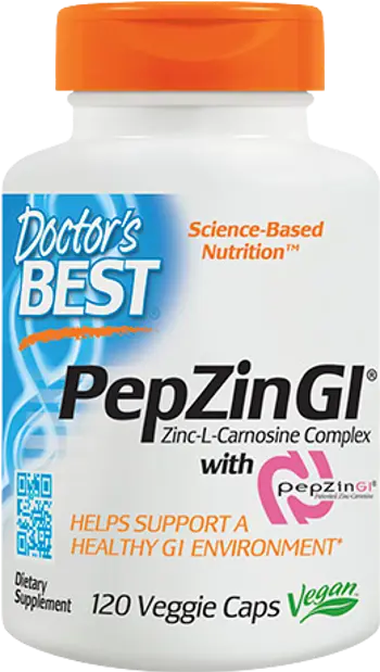 Doctor's Best PepZinGI® Zinc Carnosine Complex За здраве на стомашно-чревния тракт