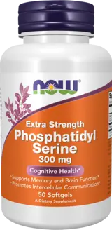 NOW Foods Phosphatidyl Serine 300 мг Extra Strength Фосфатидил Серин -  50 гел капсули, 50 дози