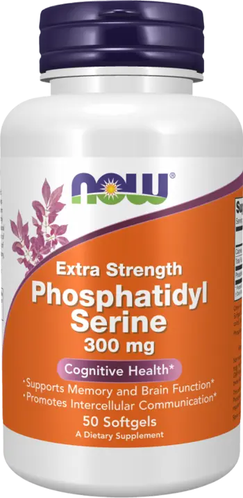 NOW Foods Phosphatidyl Serine 300 мг Extra Strength Фосфатидил Серин -  50 гел капсули, 50 дози