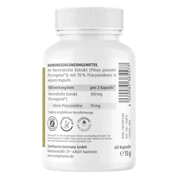 ZEINpharma Пикногенол (Pycnogenol) 50 mg За сърдечно-съдовата система х 60 капсули