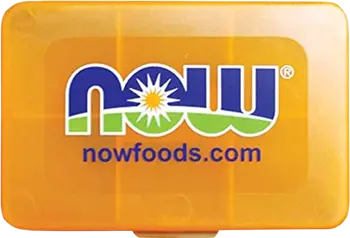 NOW Foods Pillbox / Vitamin Case Органайзер за хапчета